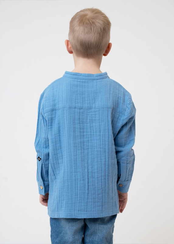 Hemd "Edelweiß" - hellblau (Kinder)
