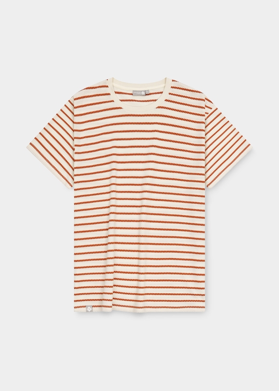 T-Shirt "Abendrot" - rost/beige
