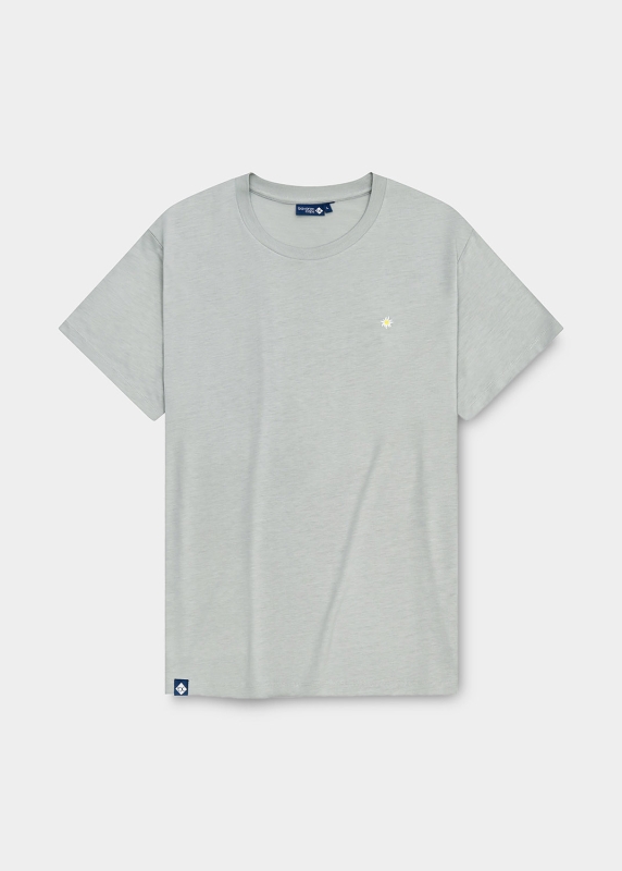 T-Shirt "Edelweiß Sommerfrische" - grau