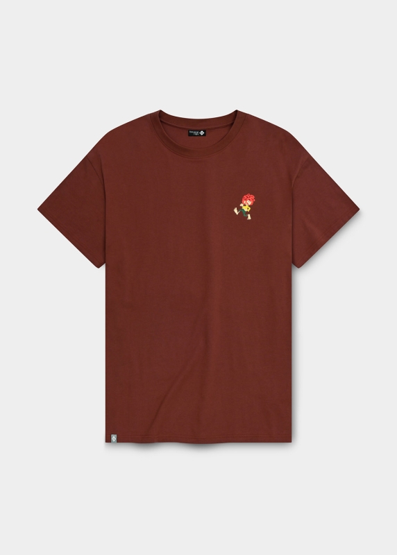 T-Shirt "Grantig by nature" - dunkelrot, v2