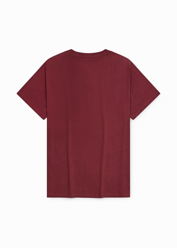 T-Shirt "Peanuts: Prost, Snoopy" - dunkelrot