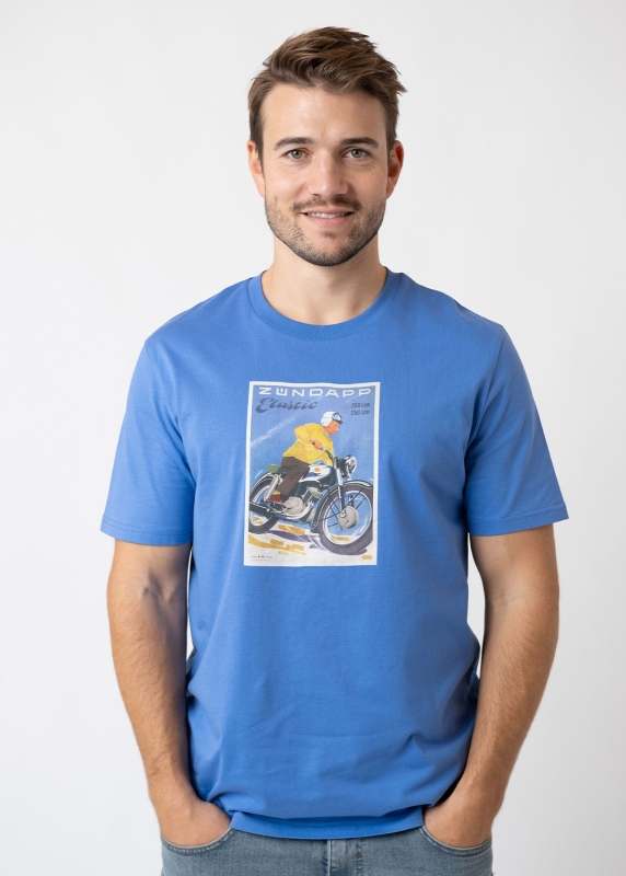 T-Shirt "Zündapp Elastic" - blau