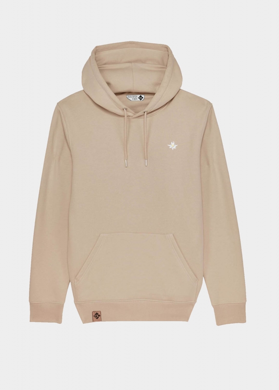 Hoodie "Edelweiß" - beige