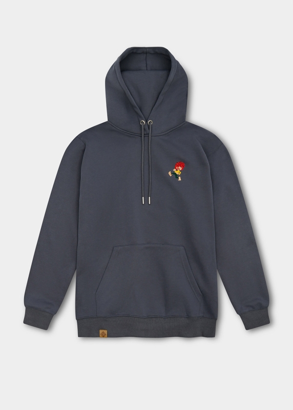 Hoodie "Grantig by nature" - graublau, v2