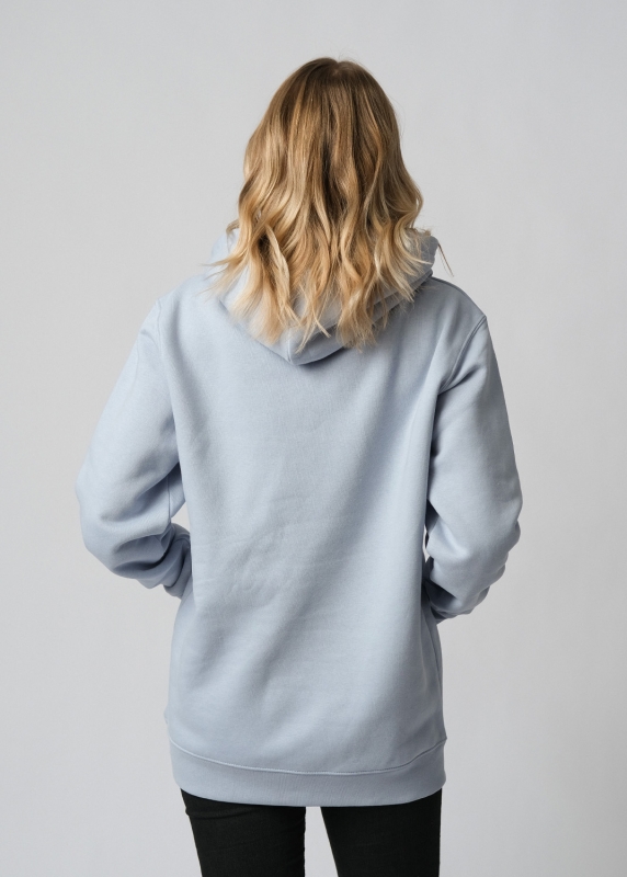 Hoodie "Edelweiß" - hellblau