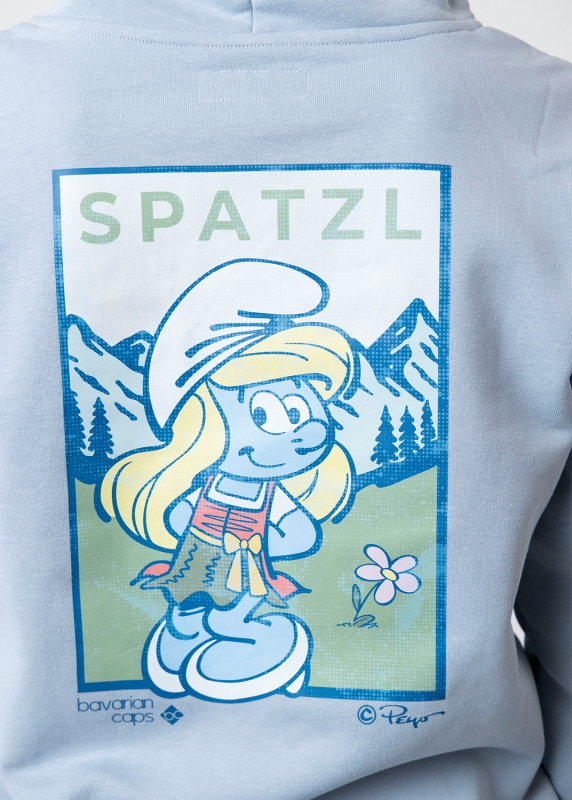 Hoodie "Schlumpfine" - hellblau