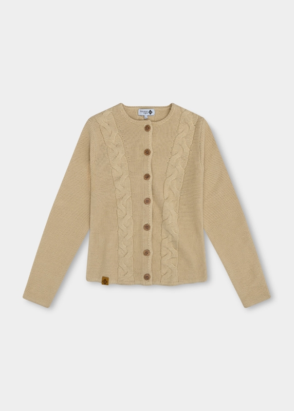 Strickjacke "Martha" - hellbraun