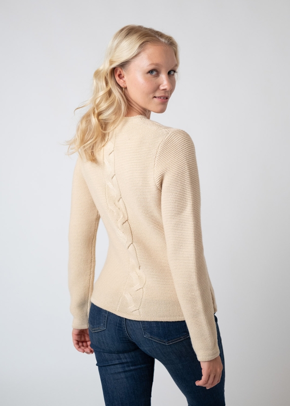 Strickjacke "Martha" - hellbraun
