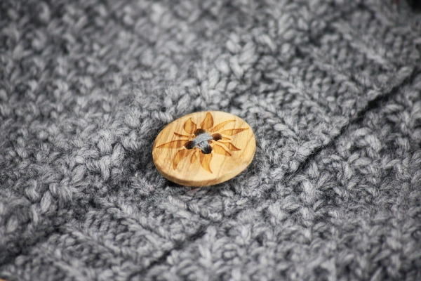 "Strickjackerl: Ida" - grau