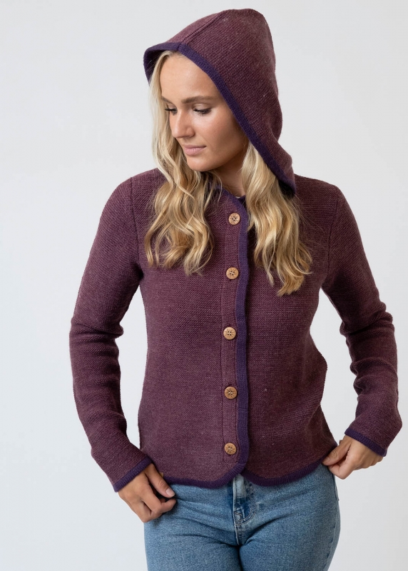 Strickjanker "Tessa" - dunkelrot