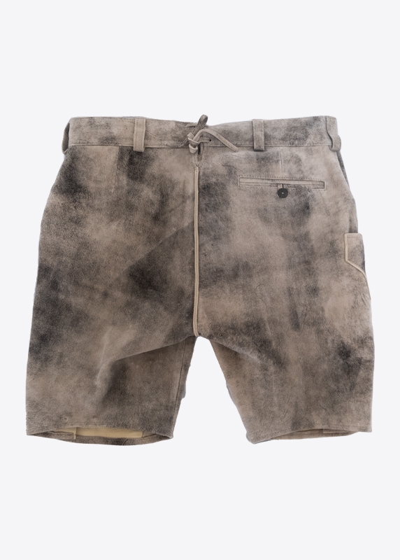 Lederhose "Reinheitsgebot" - graubraun