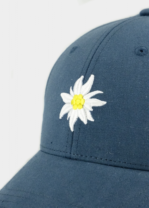 "Edelweiß Leinen" - wachholderblau (Curved)