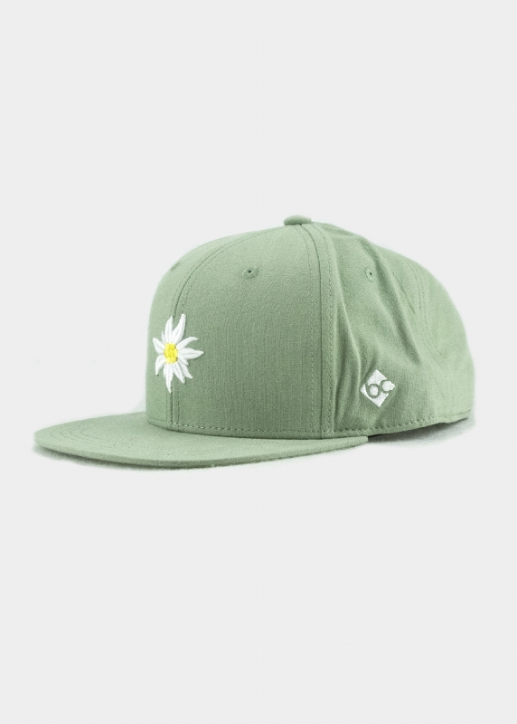 "Edelweiß Leinen" - lindgrün (Snapback)