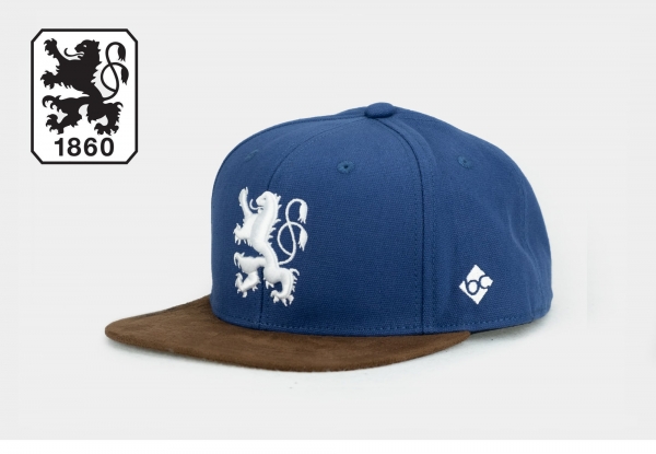 "1860: Löwenstick" - dunkelblau (Snapback)