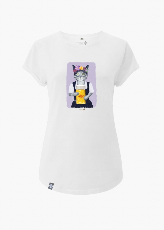 T-Shirt "Prost, Mauzi" - weiß