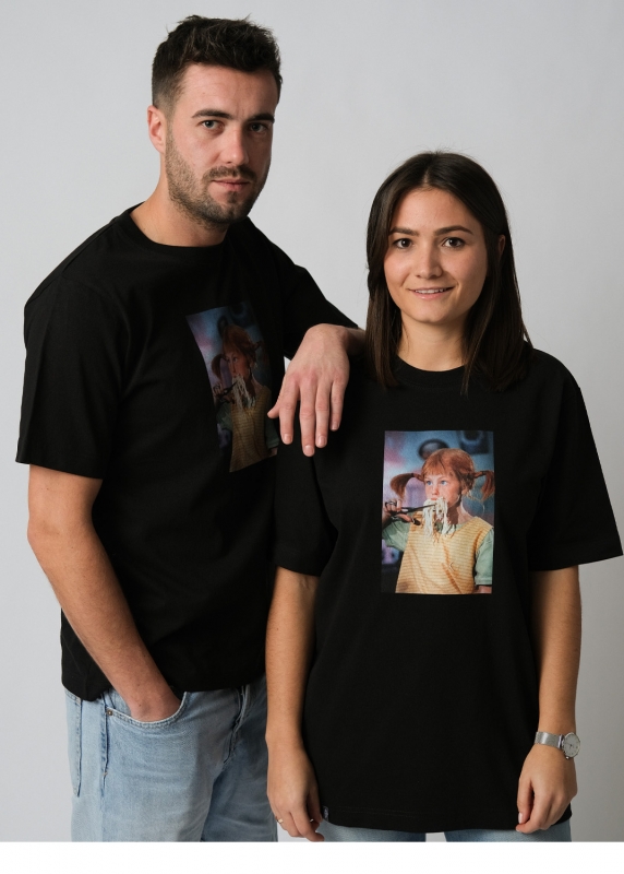 T-Shirt "Nudelparty" - schwarz, unisex