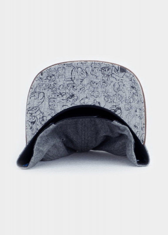 Cap "Papa Schlumpf" - dunkelgrau (Snapback)
