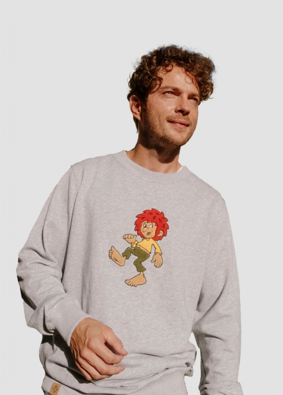 Sweater "Pumuckl" - hellgrau