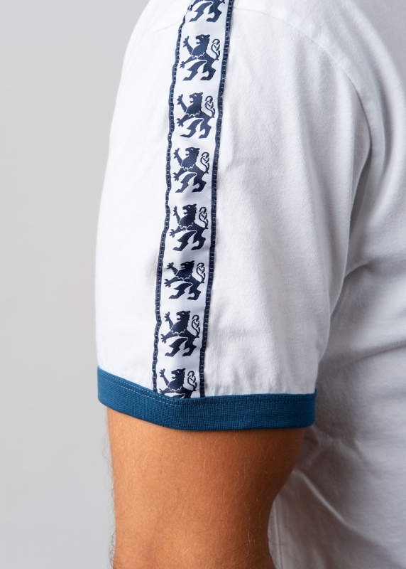 Retro-Shirt "1860: Löwenstick" - weiß