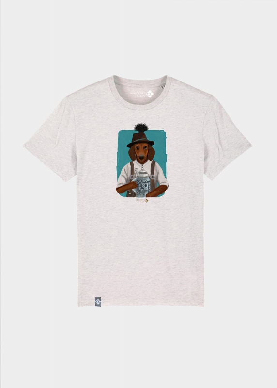 T-Shirt "Prost, Waldi" - cremegrau