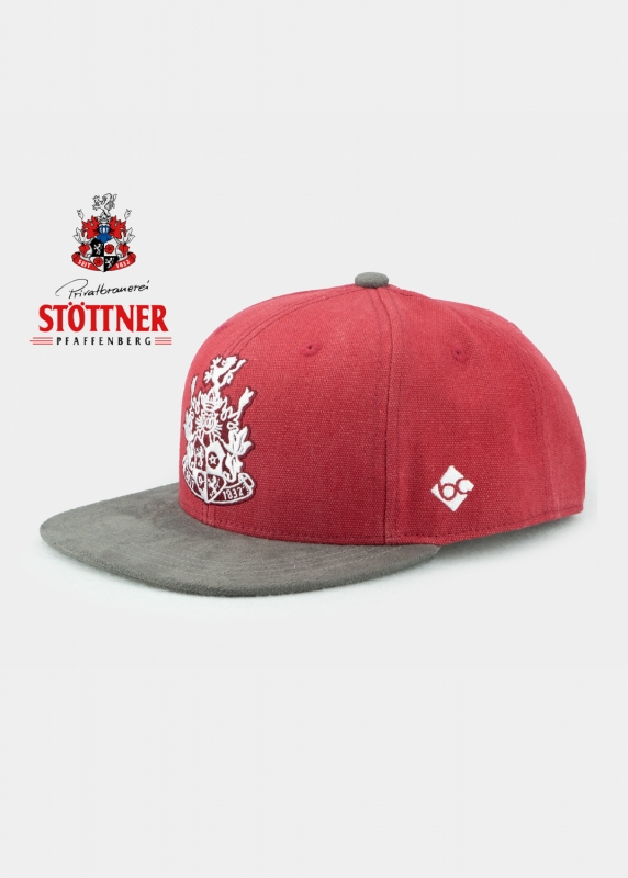 "Stöttner" - rot/grau (Snapback)