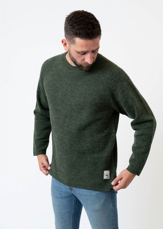 Strickpullover "Quirin" - dunkelgrün