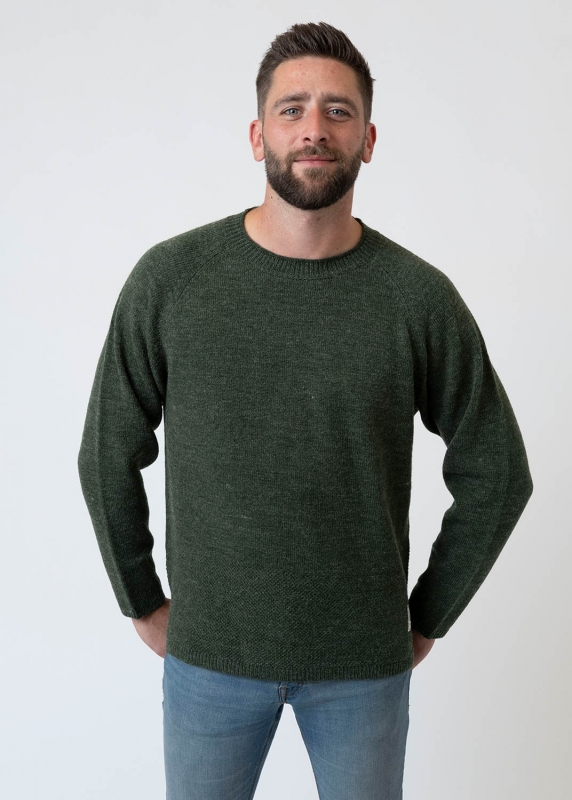 Strickpullover "Quirin" - dunkelgrün