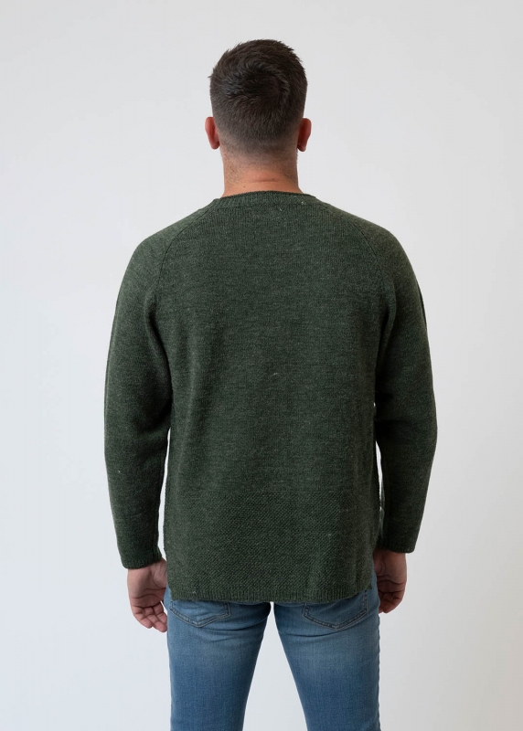 Strickpullover "Quirin" - dunkelgrün