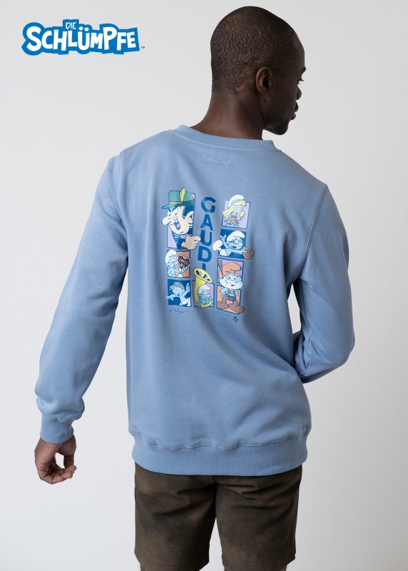 Sweater "Volksfestgaudi" - blaugrau