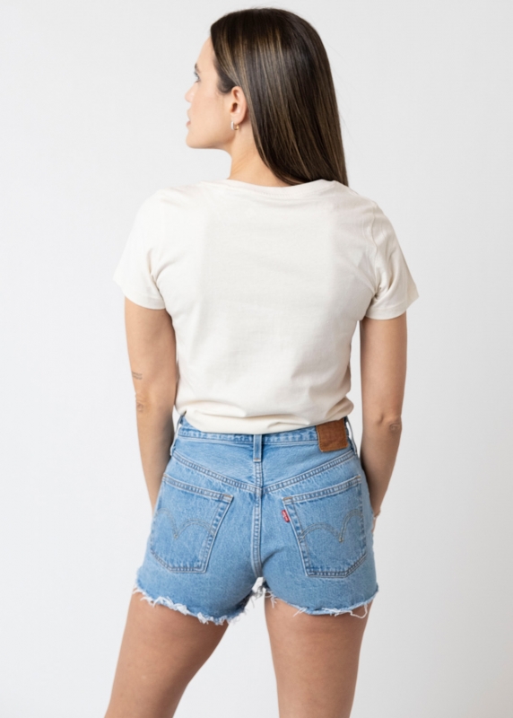 T-Shirt "Expresslieferdienst" - naturcreme (Damen)