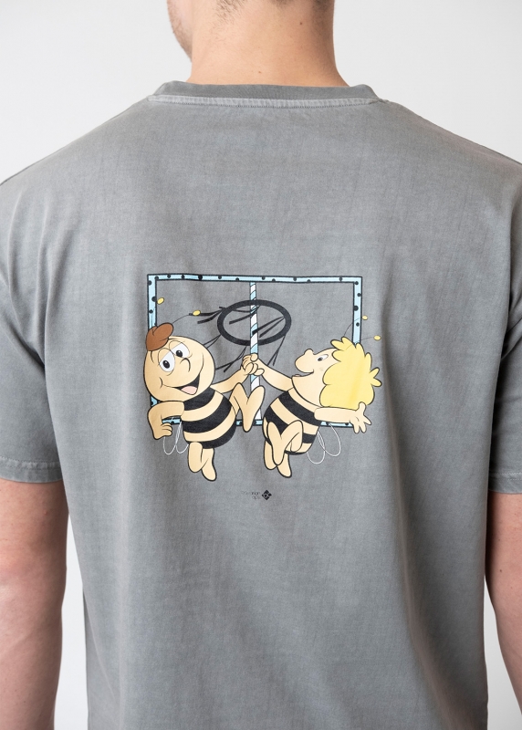 T-Shirt "Majas Maibaumfest" - grau, unisex