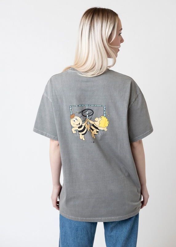 T-Shirt "Majas Maibaumfest" - grau, unisex