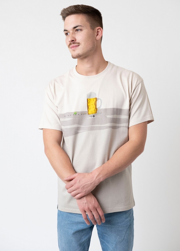 T-Shirt "Pilgerreise" - hellbeige