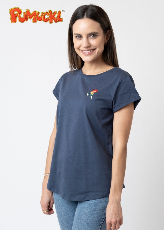 T-Shirt "Pumuckl" - dunkelblau, Damen
