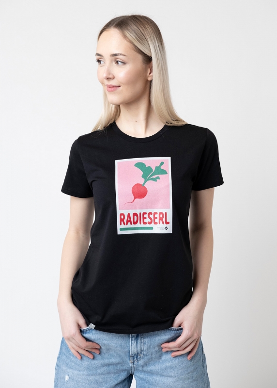 T-Shirt "Radieserl" - schwarz