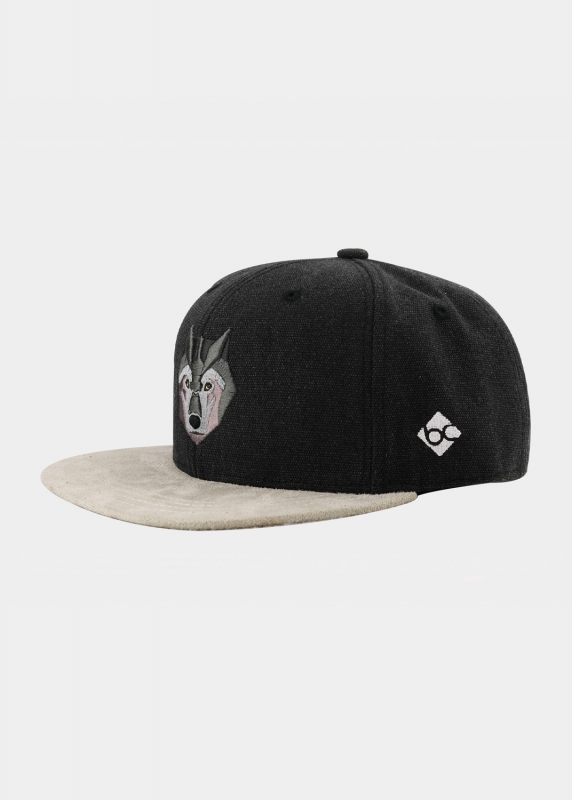 "Waldwolf" - schwarz (Snapback)