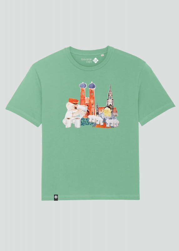 T-Shirt "Ab ins Bierzelt" - minze