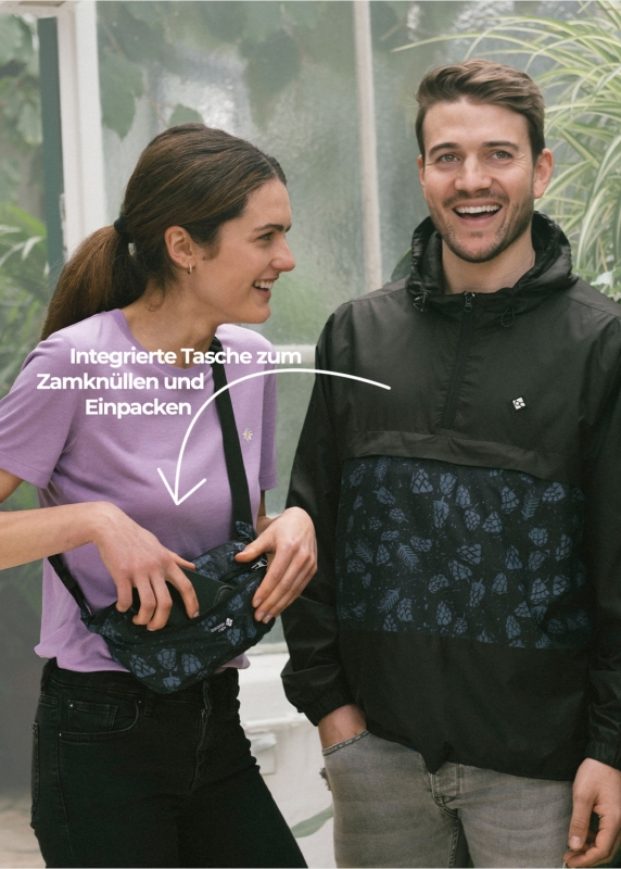 Windbreaker "Hopfenernte" - schwarz, unisex