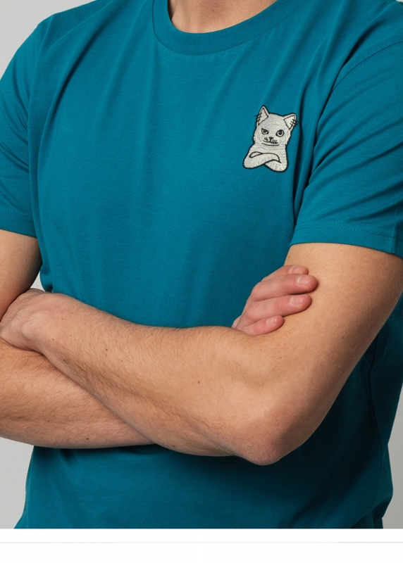 T-Shirt "WINZZ" - blaugrün