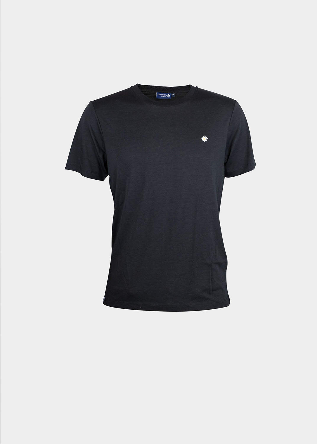 Bavarian Caps - T-Shirt &amp;quot;Edelweiß Sommerfrische&amp;quot; - schwarz