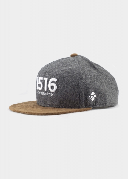 "1516 Flanell" - grau (Snapback)