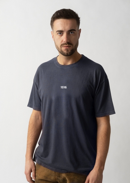 T-Shirt "Hopfen&Malz" - dunkelblau