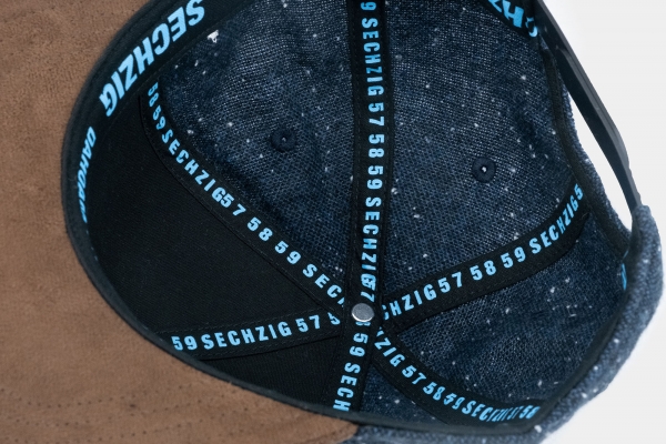 "1860: Sechzig Flanell" - dunkelblau (Snapback)