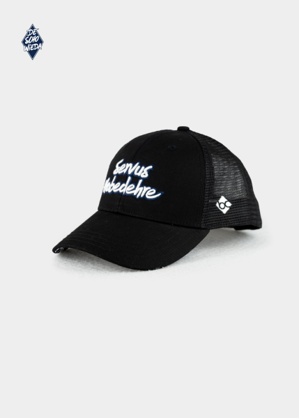 Cap "DeSchoWieda: Servus Habedehre" - schwarz (Curved)