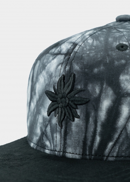 "Edelweiß Batik" - schwarz (Snapback)