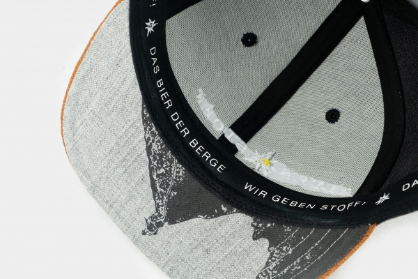 "Alpenstoff" - schwarz (Snapback)