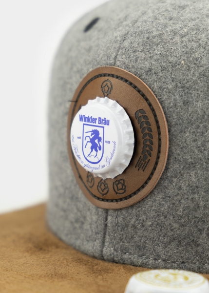 "Bierkrönung" - dunkelgrau (Snapback)