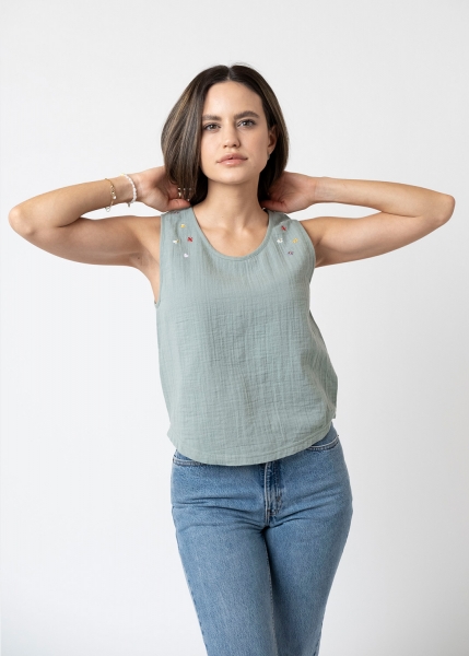 Top "Biergarteln" - green