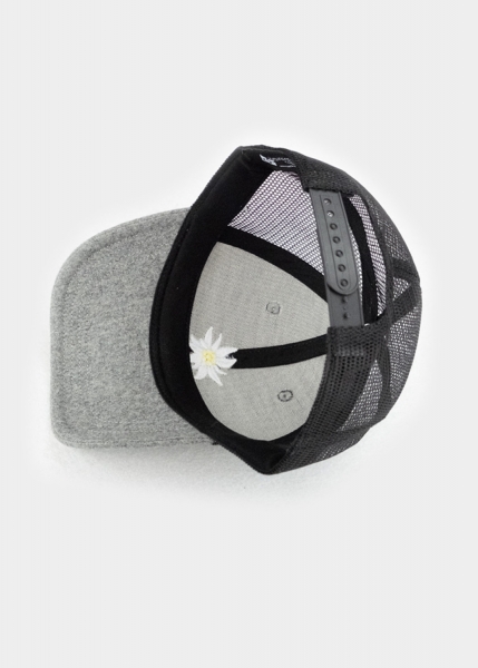 Cap "Edelweiß Mesh" - grau (Curved)