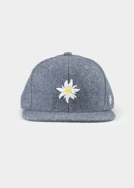 Cap "Edelweiß Flanell" - hellblau (Snapback)